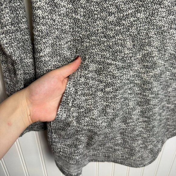 Prana heather gray Frieda pullover kangaroo pocket long sleeve size Large I7 - Picture 6 of 8